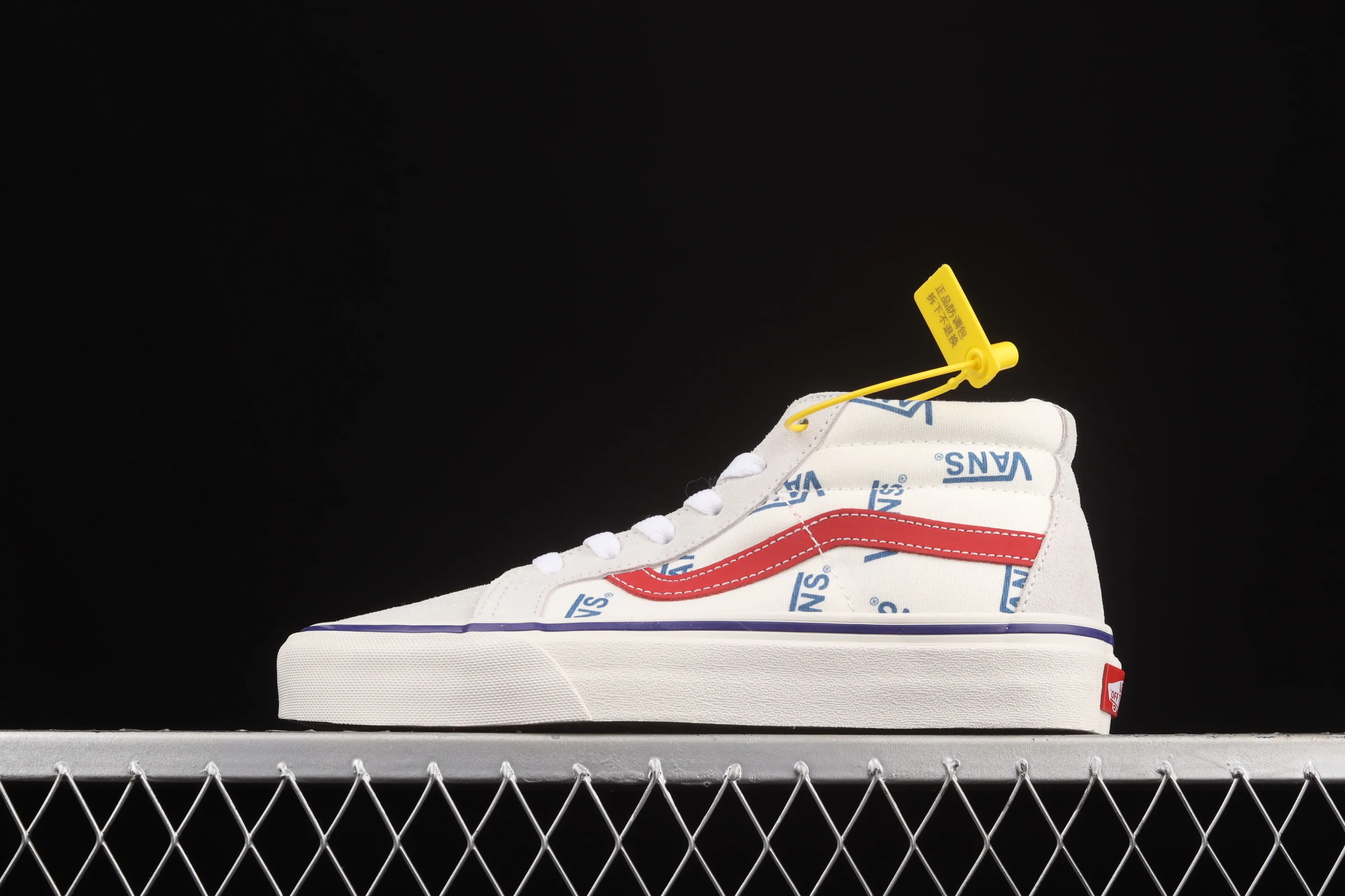 All categories Vans Vans series Vans Mid Vans China Vans Sk8-Mid Logo white full-print mid-top casual sneakers VN0A3WKT9M8